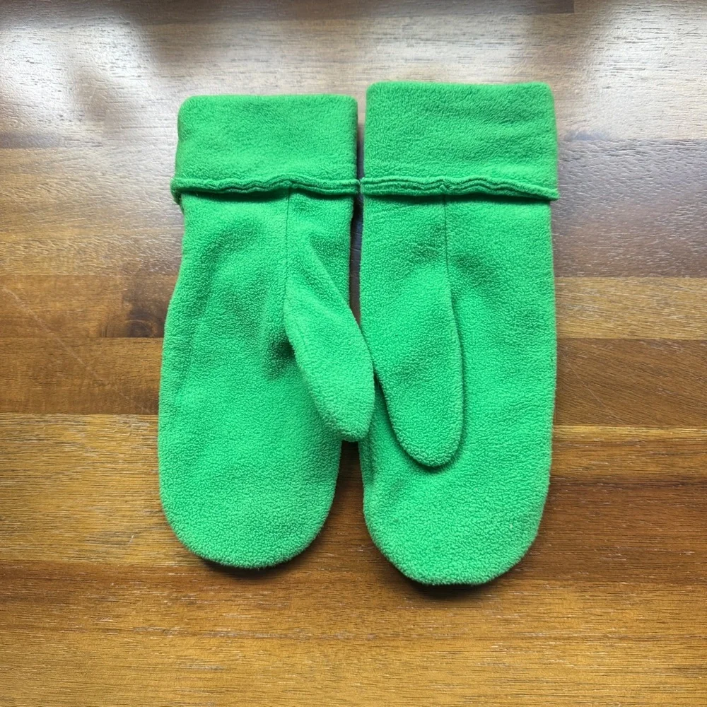 M&Ms Fleece Green Mittens Kids